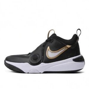 Nike Black and Gold Kids Basketball Shoes